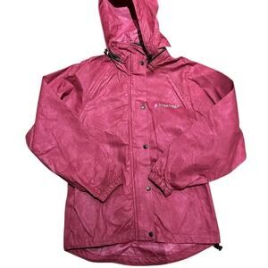 Frogg Toggs Women’s Size Small Pink Rain Zip Snap Rain Jacket/Coat